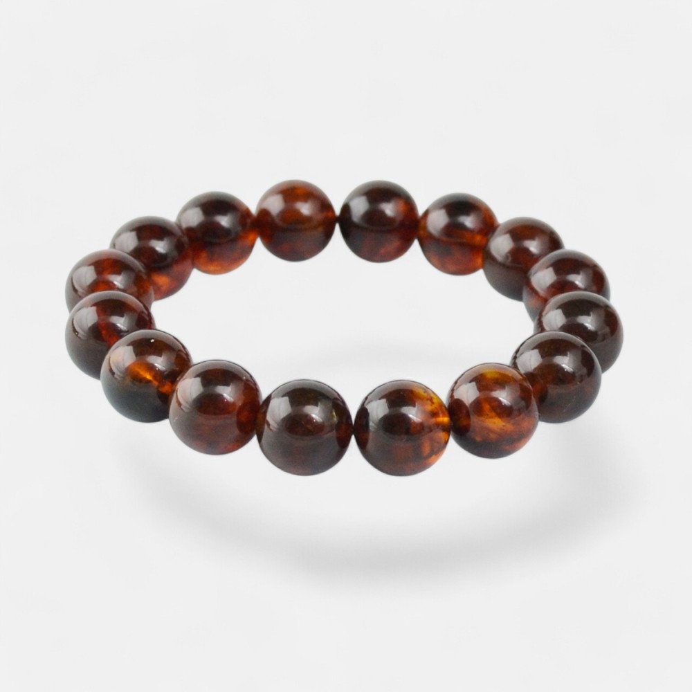 Reconstructed Amber Bead Bracelet – Modified Amber Bracelet-Amber bracelets-Home