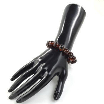 Reconstructed Amber Bead Bracelet – Modified Amber Bracelet-Amber bracelets-Home
