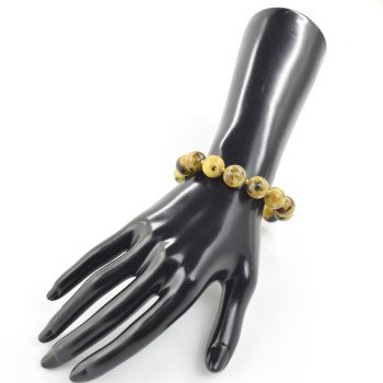 Elegant Pressed Baltic Amber Bracelet Touch of Luxury-Amber bracelets-Home