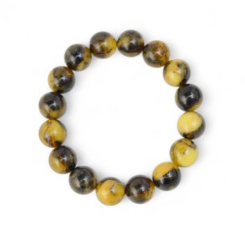 Gemstone Bracelet - Pressed Amber Beads-Amber bracelets-Home