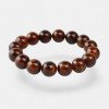 Reconstructed Modified Amber Bracelet - Brown 12mm amber-Amber bracelets-Home