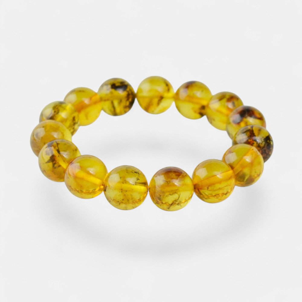 Pressed Modified Amber Bracelet for Mindfulness-Amber bracelets-Home