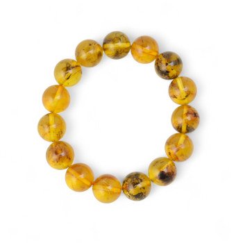 Pressed Modified Amber Bracelet for Mindfulness-Amber bracelets-Home