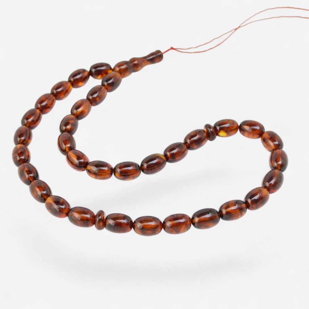 Modified amber rosary - Spiritual misbaha gift-Islamic Prayer rosary-Amber rosaries