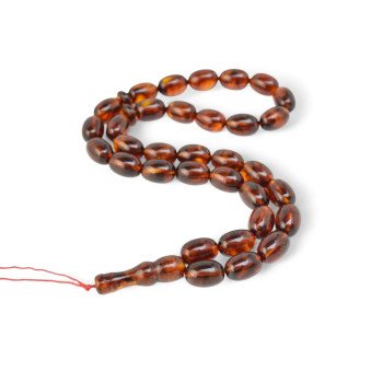 Modified amber rosary - Spiritual misbaha gift-Islamic Prayer rosary-Amber rosaries