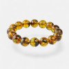 Pressed Unique Amber Bracelet Birthday gift-Amber bracelets-Home