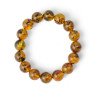 Pressed Unique Amber Bracelet Birthday gift-Amber bracelets-Home