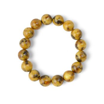 Pressed Modified Women’s Amber Wellness Bracelet-Amber bracelets-Home