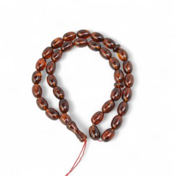 Modified amber rosary - Spiritual misbaha gift-Islamic Prayer rosary-Amber rosaries