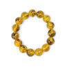 Polished Pressed Amber Bracelet – 12mm Beads - Gift idea-Amber bracelets-Home