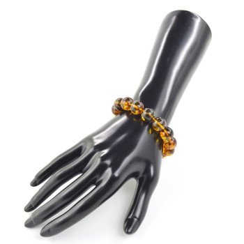 Pressed Amber Bracelet – Birthday Gift with Opulent Colors-Amber bracelets-Home