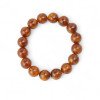Pressed amber bracelet Dark Butterscotch Color Beads-Amber bracelets-Home