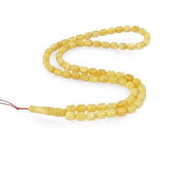 66 Amber Prayer Beads - Pressed amber-Islamic Prayer rosary-Amber rosaries