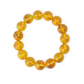 Stunning Baltic Amber Bracelet in Rich Tones 12mm-Amber bracelets-Home