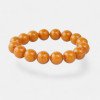 Unique Pressed Amber Bracelet with Organic Charm-Amber bracelets-Home