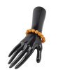 Unique Pressed Amber Bracelet with Organic Charm-Amber bracelets-Home