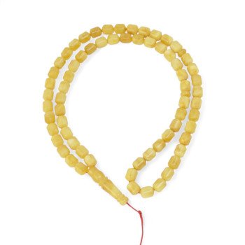 66 Amber Prayer Beads - Pressed amber-Islamic Prayer rosary-Amber rosaries