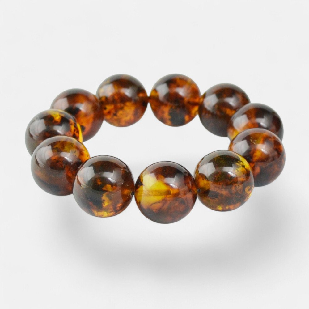 Pressed Modified Amber Bracelet – Pure Baltic Treasure-Amber bracelets-Home