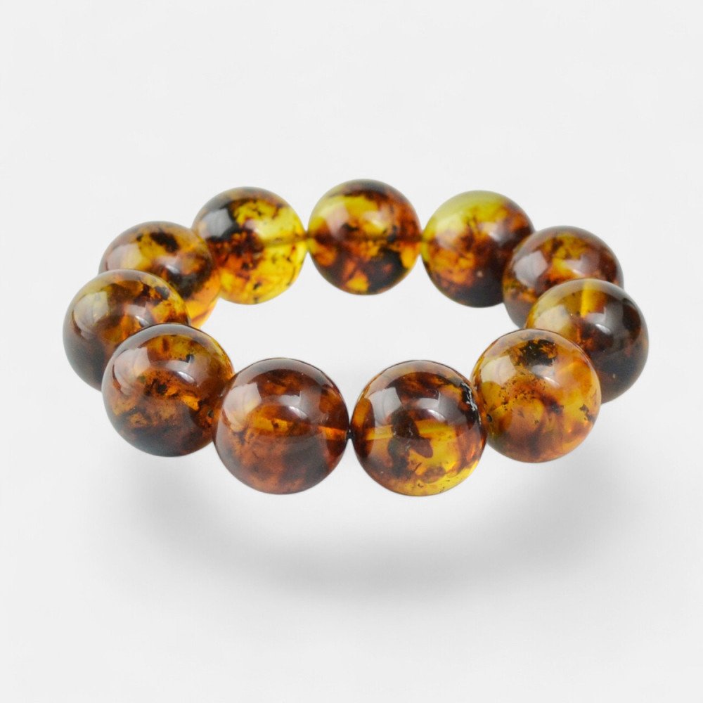 Modified Amber Jewelry with Beautiful Round Balls-Amber bracelets-Home