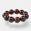 18mm round pressed amber bracelet Anniversary gift-Amber bracelets-Home