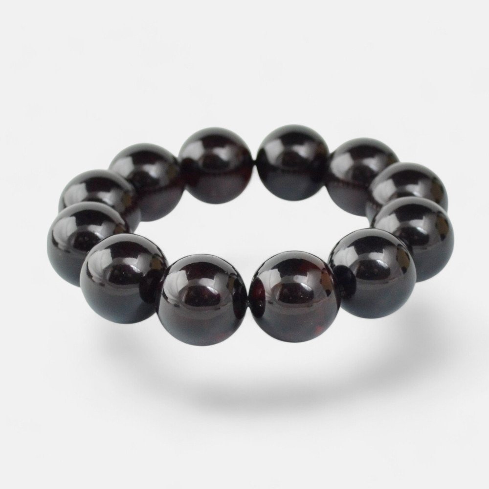 Pressed Modern Amber Stone Bracelet for Gift-Amber bracelets-Home