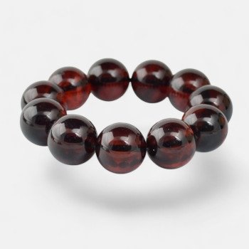 Modified Amber Bracelet - Cherry amber jewelry gift-Amber bracelets-Home