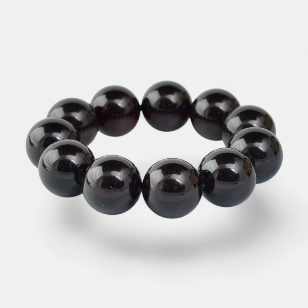 Pressed Modified Amber Jewelry Bracelet 18 mm-Amber bracelets-Home