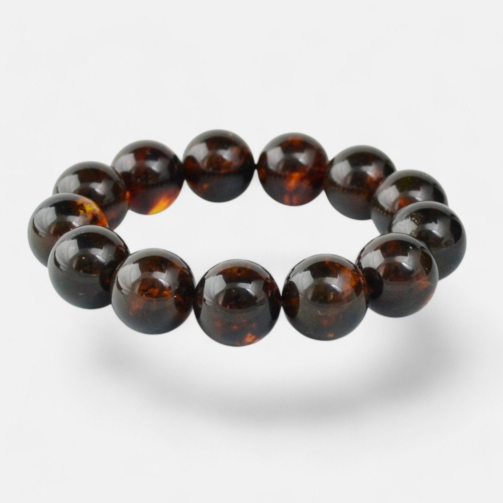 Pressed Modified Chunky Amber Bracelet Beads-Amber bracelets-Home