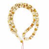 White amber rosary - tiger shape beads-Islamic Prayer rosary-Amber rosaries