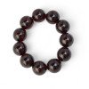 Pressed amber bracelet 18 mm round beads-Amber bracelets-Home