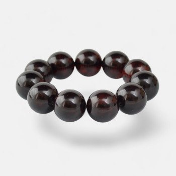 Pressed modified amber bracelet 18mm Birthday gift idea-Amber bracelets-Home