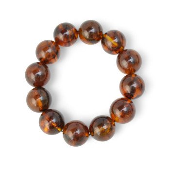 Amber bracelet Unisex jewelry Gift - Reconstructed amber-Amber bracelets-Home