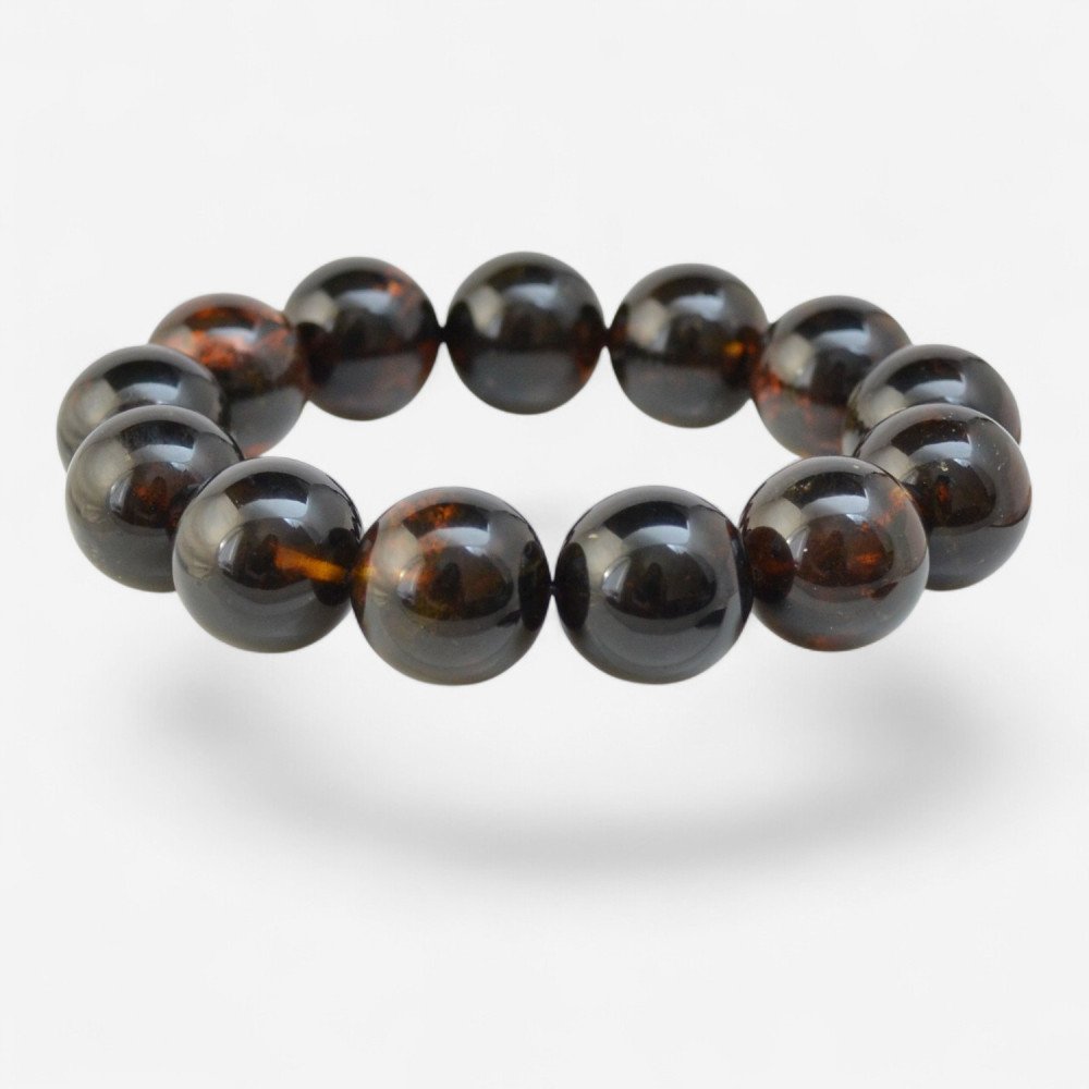 Modified Amber Bracelet – Baltic Elegance 17 mm-Amber bracelets-Home