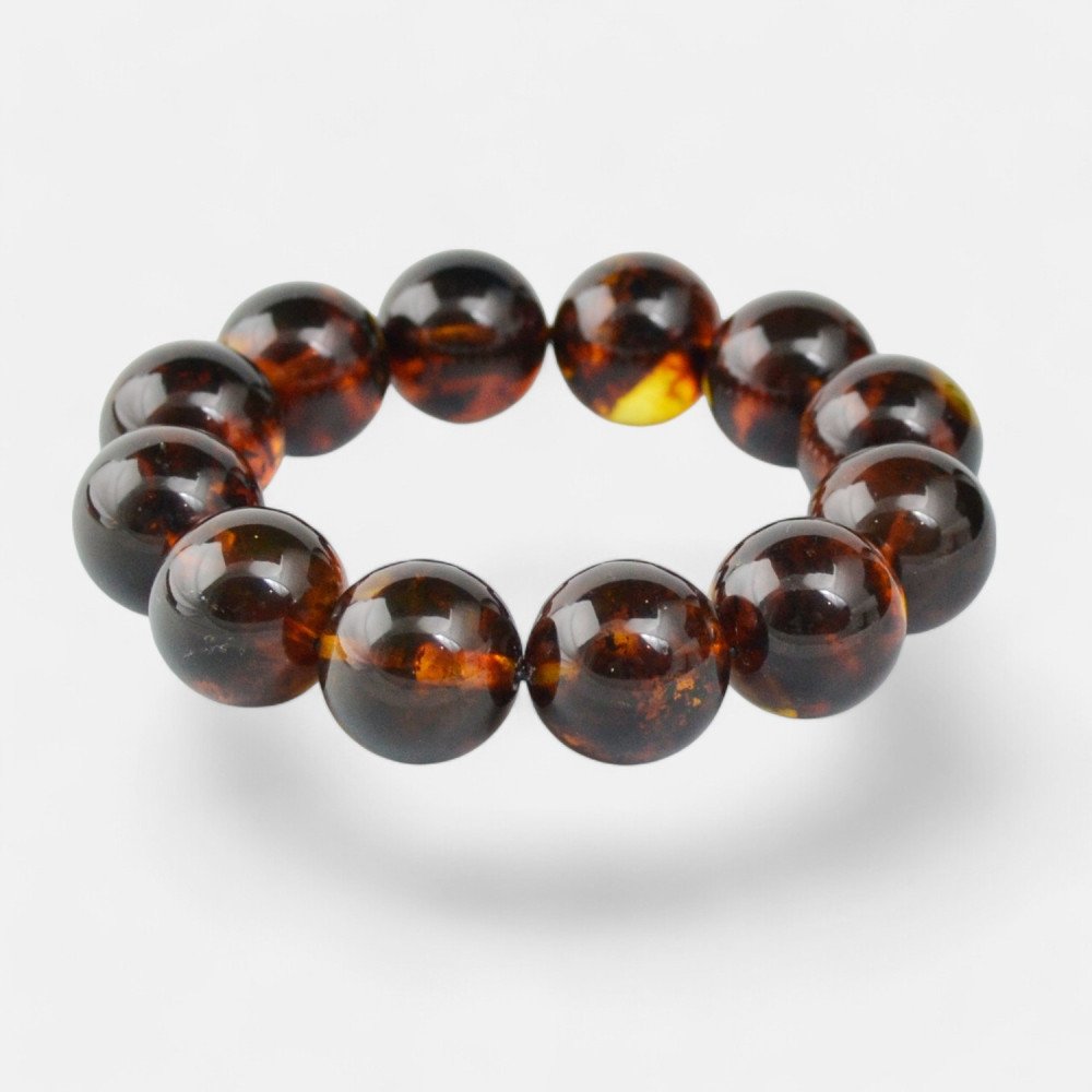 Modified Amber Bracelet - Celebrate Birthdays in Style 17mm-Amber bracelets-Home