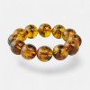 Modified Amber Bracelet for Nature Lovers 17 mm beads-Amber bracelets-Home