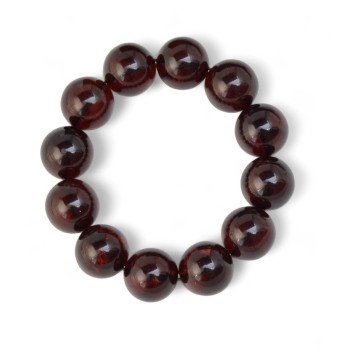Modified Baltic amber bracelet Anniversary gift 17mm-Amber bracelets-Home