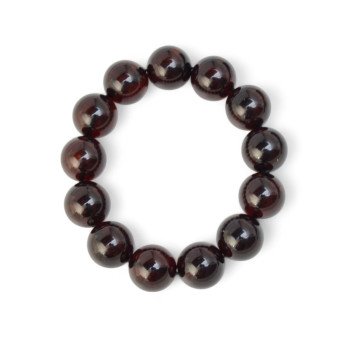 Pressed Baltic amber bracelet 17mm - Birthday gift-Amber bracelets-Home