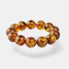Amber Bracelet – 16mm round beaded bracelet-Amber bracelets-Home