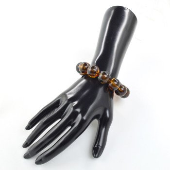 Dark Modified Amber Bracelet - Christmas gift-Amber bracelets-Home