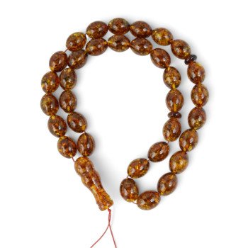 Amber with pressed beads – Unique Ramadan celebration-Islamic Prayer rosary-Amber rosaries