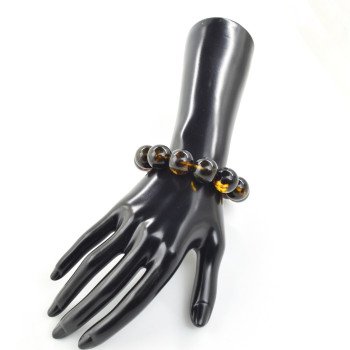 Modified Amber Bracelet - 16mm amber jewelry gift-Amber bracelets-Home