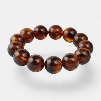 Pressed Modified Amber Bracelet for adults - Gift idea-Amber bracelets-Home