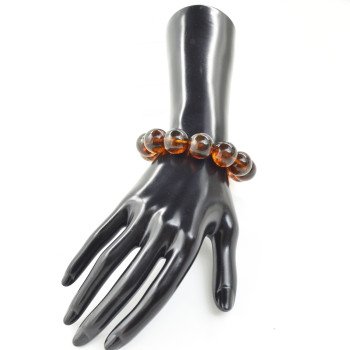 Pressed Modified Amber Bracelet for adults - Gift idea-Amber bracelets-Home