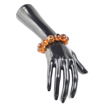 Modified Amber Bracelet Gift for Wife 16 mm-Amber bracelets-Home