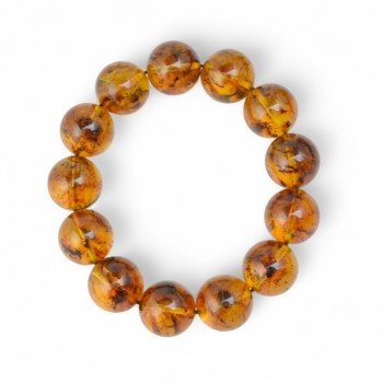 Pressed Baltic Amber Bracelet Mother’s Day Gift-Amber bracelets-Home