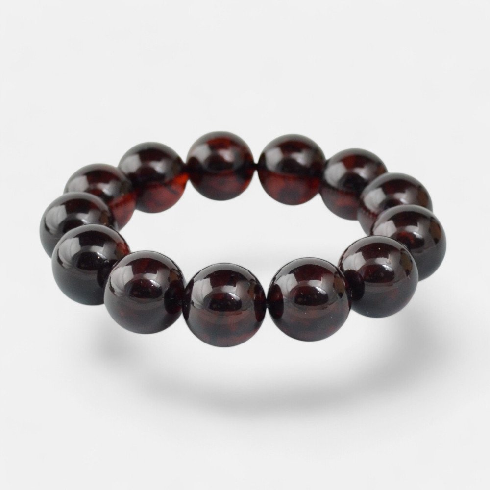 Premium quality Modified Amber Bracelet 16 mm-Amber bracelets-Home