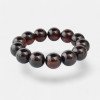 Pressed amber bracelet 16 mm Gemstone beads-Amber bracelets-Home