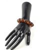 Pressed Amber Bracelet 16mm round beads-Amber bracelets-Home