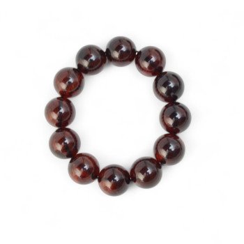 Pressed Amber Bracelet with Earthy Vibes-Amber bracelets-Home
