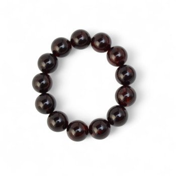 15 mm Amber bracelet Pressed Beads - Birthday gift-Amber bracelets-Home